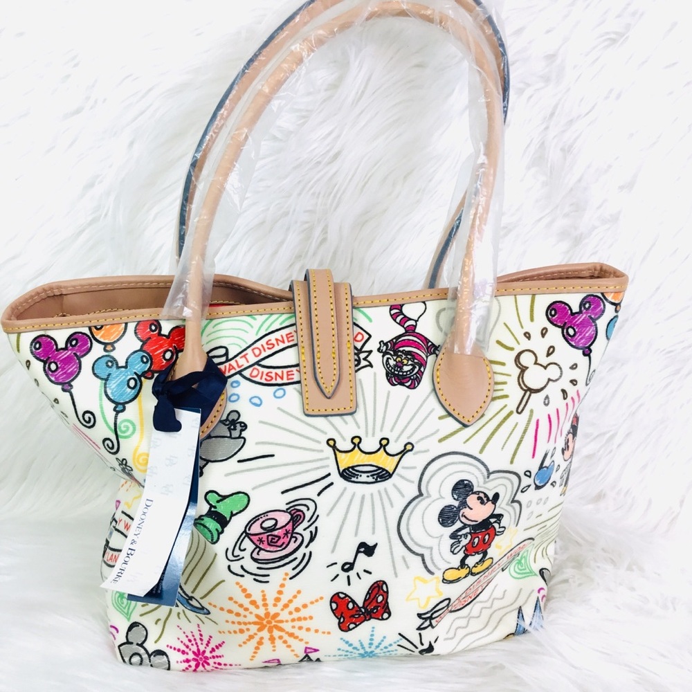 DISNEY Dooney & Bourke Sketch Tote Bag Shoulder Bag Brand New with Tag - Picture 6 of 9